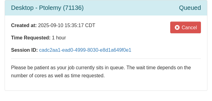 OnDemand Interactive App queue